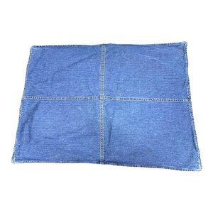 Vintage Tommy Hilfiger Denim Pillowcase Sham Jeans Standard Size Retro Blue